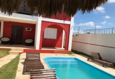 A planta de Casa de Praia Pé na Areia
