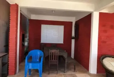 A planta de Casa de Praia Pé na Areia