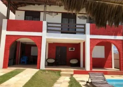 A planta de Casa de Praia Pé na Areia