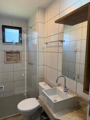 Uma casa de banho em Apart Serra Bella Guaramiranga