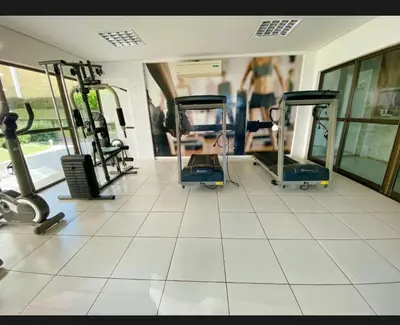 O centro de fitness e/ou as comodidades de fitness de Apto Beverly Hills Residence, próx Beach Park