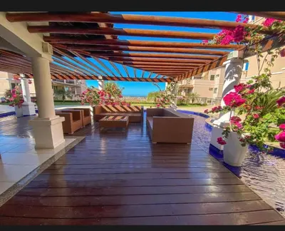 Uma varanda ou terraço em Apto Beverly Hills Residence, próx Beach Park