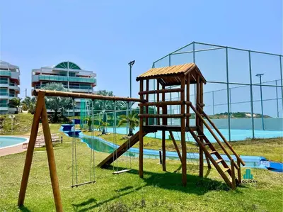 A área de jogos para crianças em Reserva Dunnas by Holiday Stays