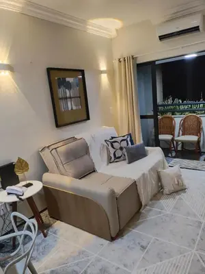 Uma área de estar em Flat Mar Premium 1408