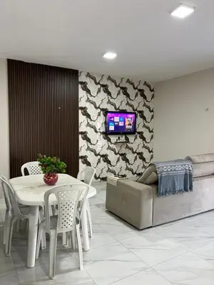 Uma televisão e/ou sistema de entretenimento em Casa Mirante da Serra Guaramiranga