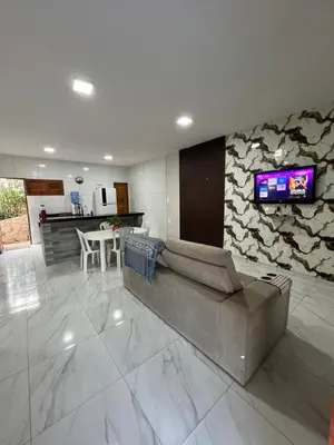 Uma área de estar em Casa Mirante da Serra Guaramiranga