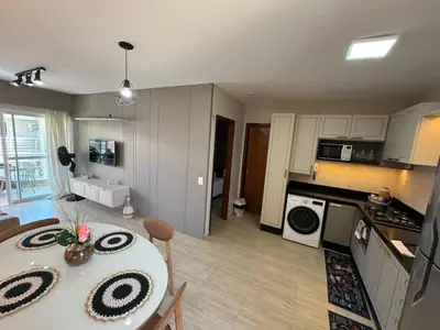 A cozinha ou kitchenette de BP309 - Ap lindo e decorado a 100 m da praia do Cumbuco, com o melhor custo-benefício