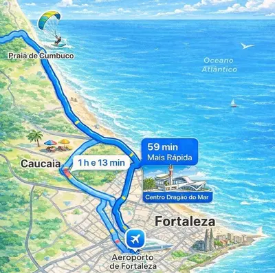 A planta de BP105B - Cumbuco - O lugar perfeito para toda a família