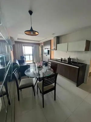 A cozinha ou kitchenette de Luxury apartment on the seafront with incredible views!!!