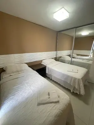 Uma cama ou camas num quarto em Luxury apartment on the seafront with incredible views!!!