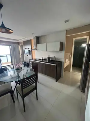 A cozinha ou kitchenette de Luxury apartment on the seafront with incredible views!!!
