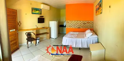 Uma cama ou camas num quarto em Refúgio Canaã