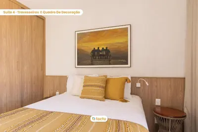 Uma cama ou camas num quarto em Origem Fortim - Suítes Climatizadas e Lazer