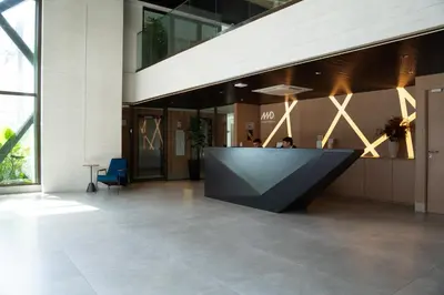 A planta de Studio Âmbar no Meireles com Piscina no Rooftop