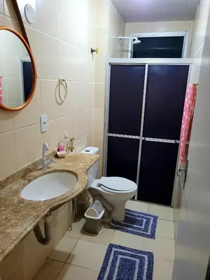 Uma casa de banho em Spacious Apartment Close to Praia do Futuro