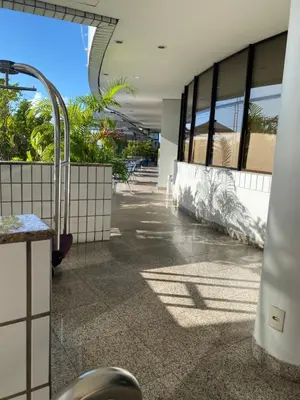 Uma varanda ou terraço em Flat mobiliado na Beira Mar