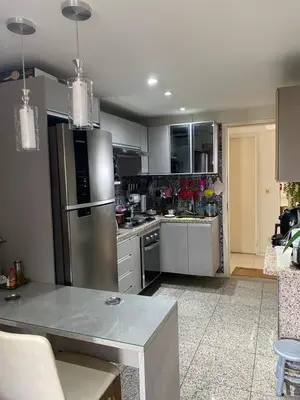 A cozinha ou kitchenette de Flat mobiliado na Beira Mar