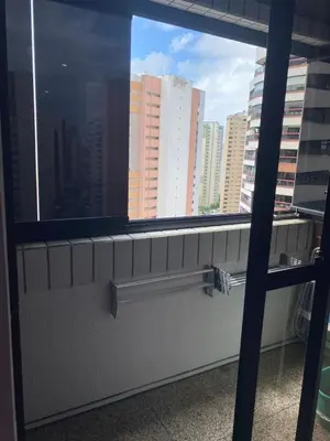 Uma varanda ou terraço em Flat mobiliado na Beira Mar no hotel Blue Tree