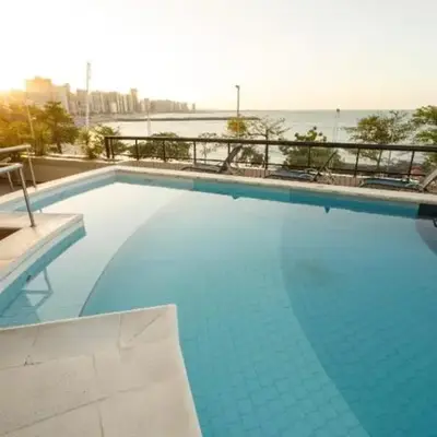 Flat mobiliado na Beira Mar no hotel Blue Tree