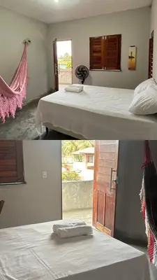 Uma cama ou camas num quarto em Casa Rengai - Praia de Guajiru