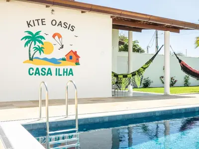 A piscina em ou perto de Kite Oasis Parajuru Casa Ilha