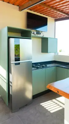 A cozinha ou kitchenette de Loft Jeri Premium