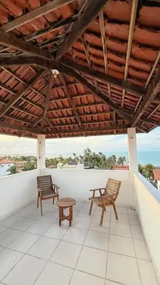Uma varanda ou terraço em Casa Mar