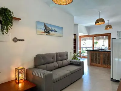 Uma área de estar em Casa maléa