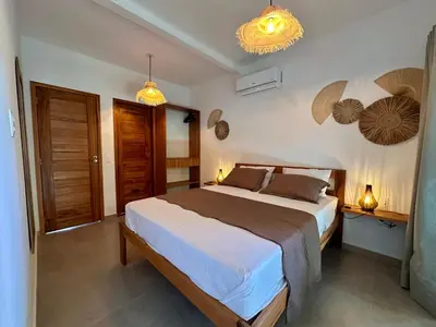 Uma cama ou camas num quarto em Casa maléa