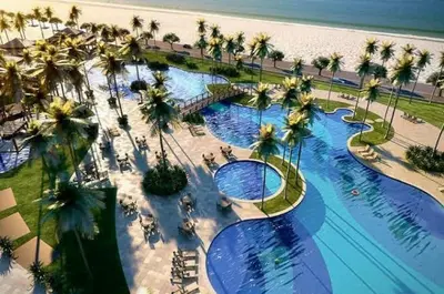 A piscina em ou perto de Cobertura Vista Mar no Golf Ville