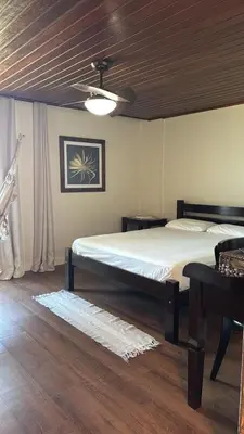 Uma cama ou camas num quarto em Cobertura Vista Mar no Golf Ville