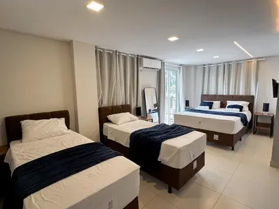 Uma cama ou camas num quarto em Home Studio