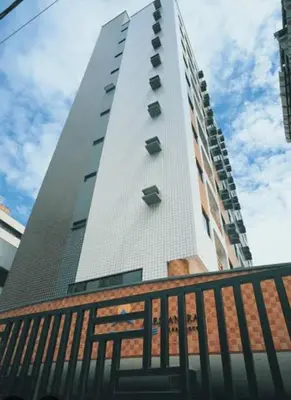 O edifício onde o apartamento está situado