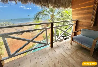 Uma varanda ou terraço em Vila Pukara - Moitas