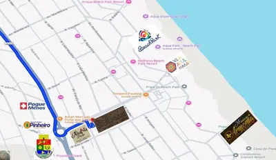 A planta de Casa de Condomínio em Porto das Dunas