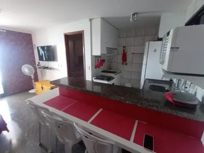 A cozinha ou kitchenette de Flat Beira Mar