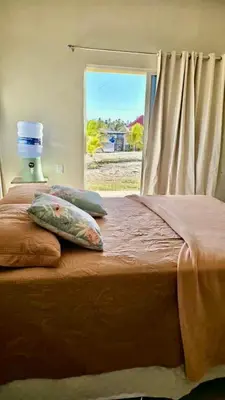Uma cama ou camas num quarto em Almar Caetanos