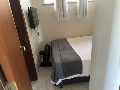Uma cama ou camas num quarto em Apto no Porto das Dunas - Scopa Beach
