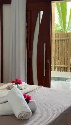 Uma cama ou camas num quarto em Suite paradise