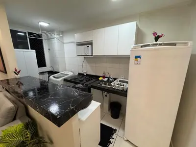 A cozinha ou kitchenette de Apartamento completo ótima localização! Elevador