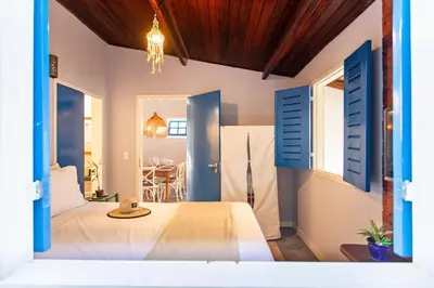 Uma cama ou camas num quarto em Villa Blu Jeri