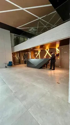 A planta de Studio moderno e equipado, a poucos passos da Beira Mar