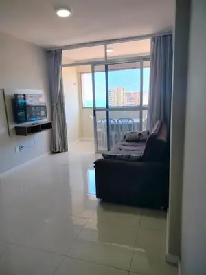 Uma televisão e/ou sistema de entretenimento em Vista Mar Praia de Iracema - Rua dos Ararius, 55 apto 1704 A praia de Iracema