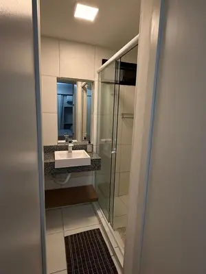 Uma casa de banho em Scala Residence - Beira Mar Fortaleza - Apto 408
