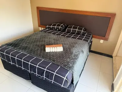 Uma cama ou camas num quarto em Eco Paradise 126 Cumbuco - Um refúgio à beira-mar