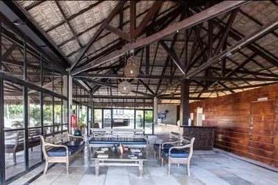 Um pátio ou outra área exterior em Eco Paradise 126 Cumbuco - Um refúgio à beira-mar