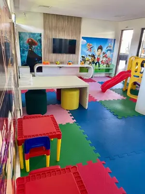 O clube infantil de Apto EnCanto do Mar - Apenas 50m da praia e piscinas! Aquaville Resort