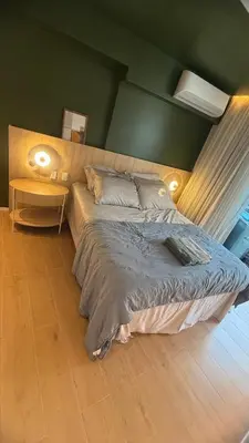 Uma cama ou camas num quarto em Landscape Meireles
