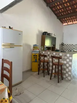 A cozinha ou kitchenette de Casa de praia em Mundaú