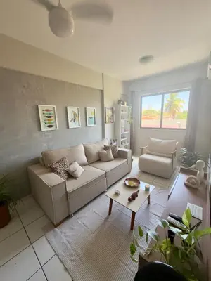 Uma área de estar em Apartamento em Fortaleza